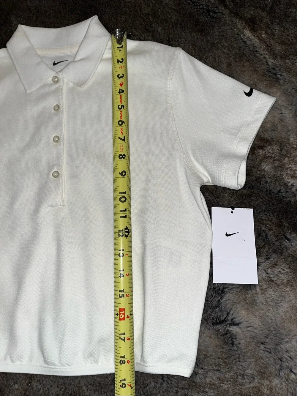 Nike Golf Cropped Polo Shirt Womens S Sail White IF8528 NWT $80